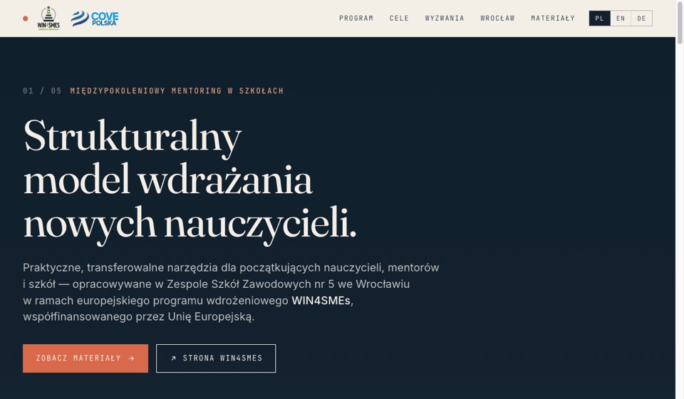mentor.covepolska.pl screenshot